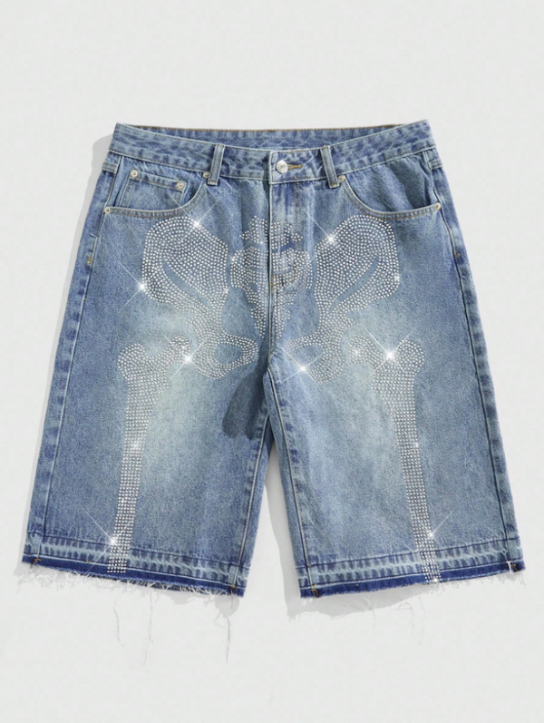 Shorts vaqueros para hombre azul