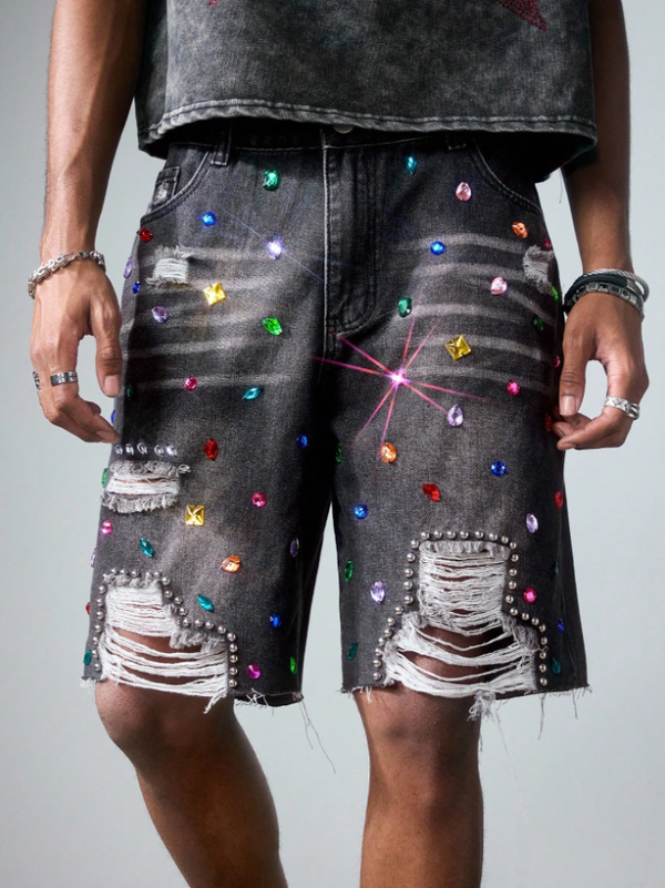 Shorts vaqueros informales y holgados