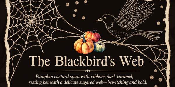 🎃🕸️ The Blackbird’s Web (Pumpkin Caramel Pie)