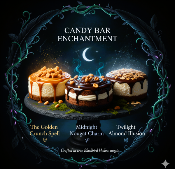 🥧 ✨ THE CANDY BAR ENCHANTMENT  Mini Cheesecake Trio (3- 4 inch cheesecakes)