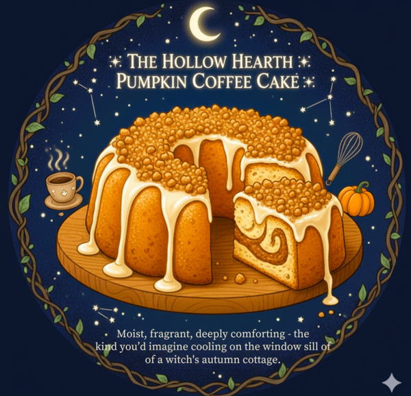 ✨ THE HOLLOW HEARTH PUMPKIN COFFEE CAKE