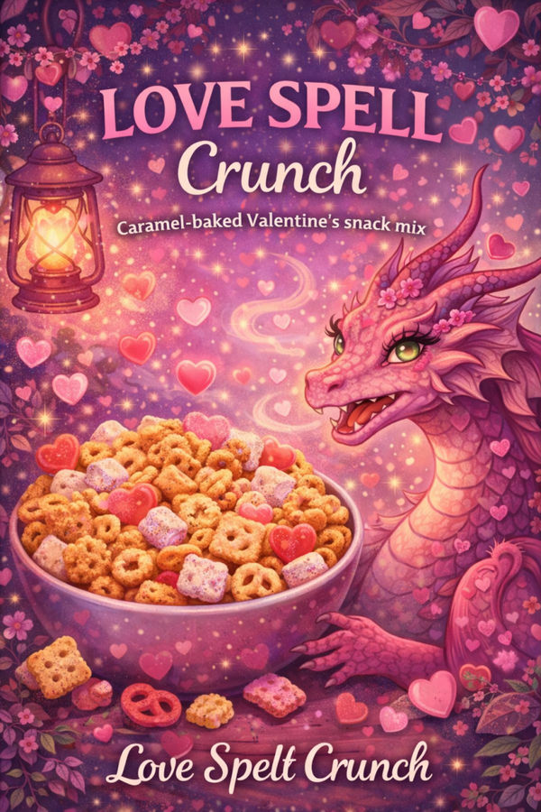 💘 Love Spell Crunch  A little sweet magic, baked to perfection.
