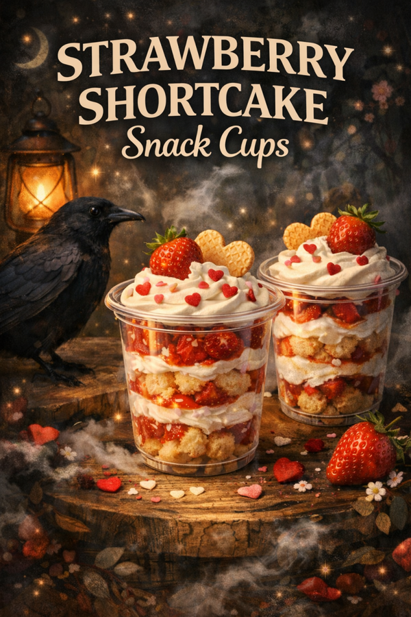 🍓 Strawberry Shortcake Snack Cups  A quietly enchanting classic, reimagined.