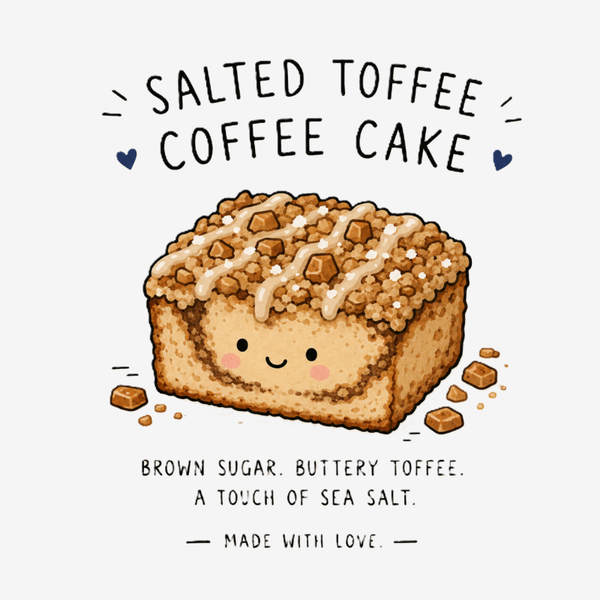 Salted Toffee Coffee Cake