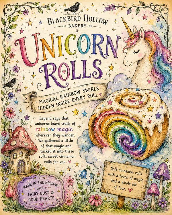 🦄 Unicorn Rolls - 4 pack