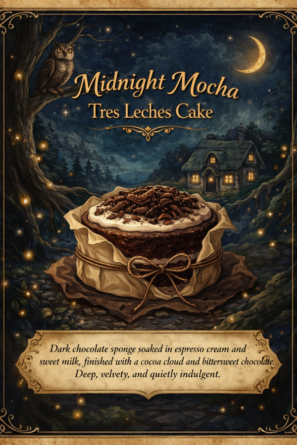 🌑 Midnight Mocha Tres Leches Cake