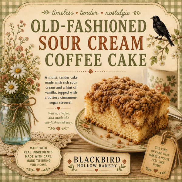 Old Fashioned Sour Cream Coffee Cake