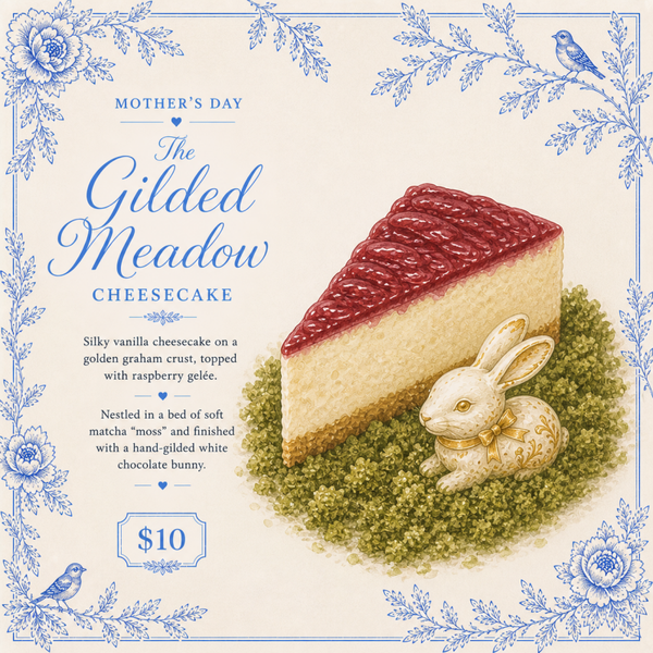 🐇💙 The Gilded Meadow Cheesecake