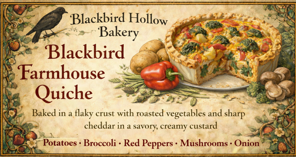 Blackbird Farmhouse Quiche- individual 6 inch