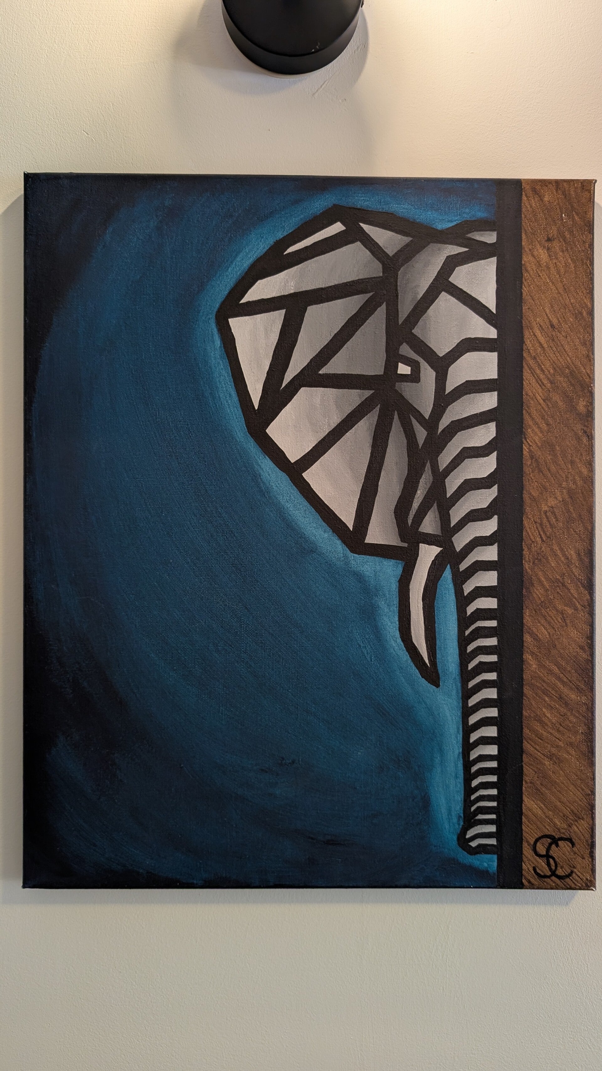 Soulcraft | Schilderij Olifant symmetrisch