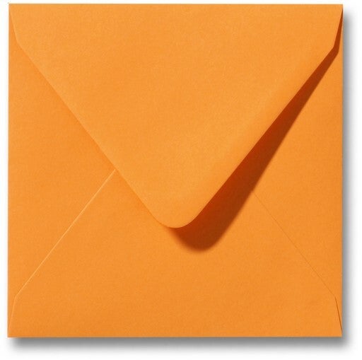 Gekleurd feloranje 14 x 14 cm