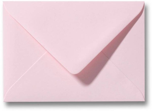 Gekleurd Licht roze 11 x 15,6 cm
