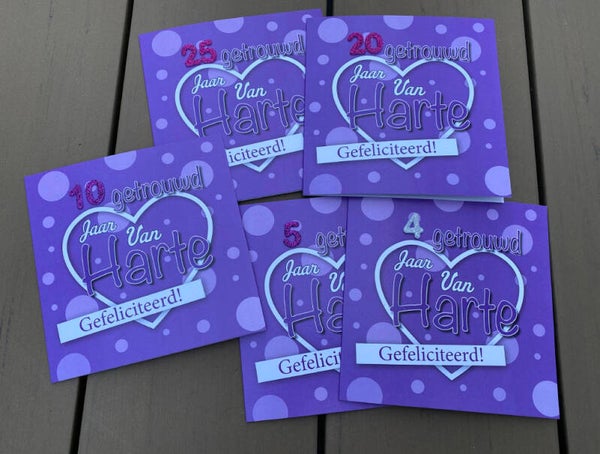 Proficiat zoveel jaar getrouwd