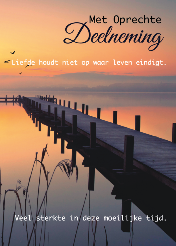 Oprechte Deelneming Oranje met brug 016