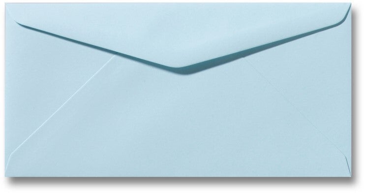 Gekleurd laguneblauw 11 x 22 cm