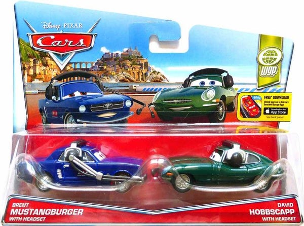 Brent Mustangburger en David Hobbscapp with headset