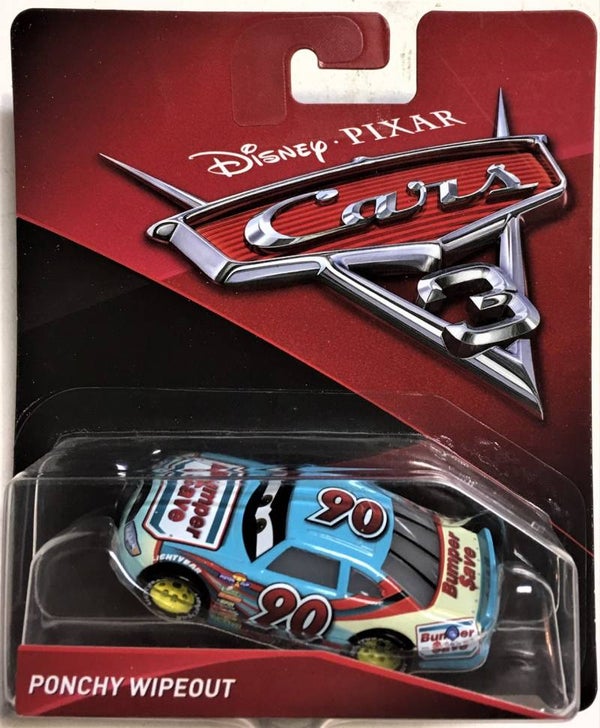 Ponchy Wipeout cars 3 (Bumper Save #90) met gele wielen