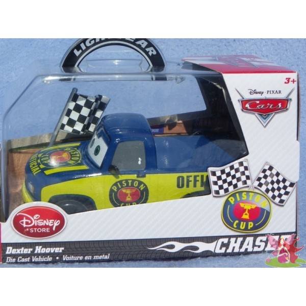 Dexter Hoover with checkered flag (chaser)