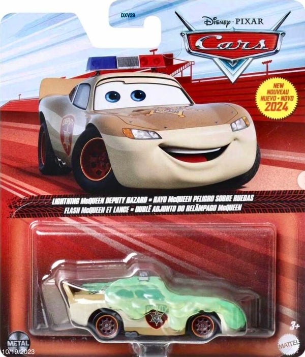 Lightning McQueen Slime Covered Deputy Hazard (Cars On The Road)