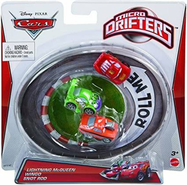 Micro drifters 3 pack (McQueen/Wingo/Snot Rod)