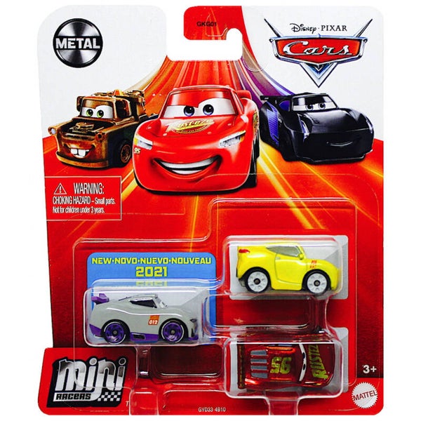 3 pack mini racers Rusteze racing center series ( Kurt - Cruz Ramirez - Rusteze racing Center Lightning McQueen)