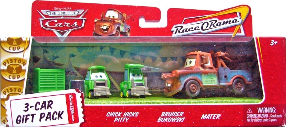 3 cars gift pack (Chick Pitty - Bruiser - Mater)