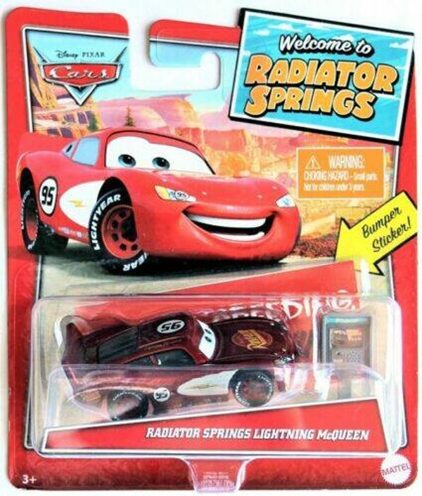 Welcome to Radiator Springs Radiator Springs Lightning McQueen (with bumper sticker)