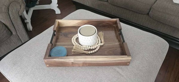 Rustic Wooden Serving Tray