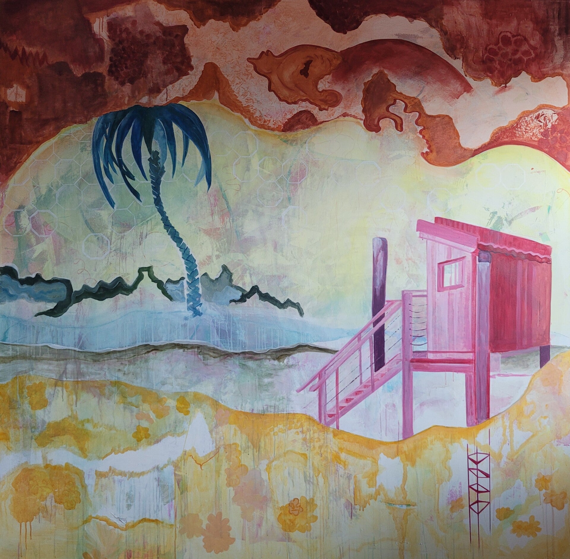 Birdspotting hut for lovers and drug addicts