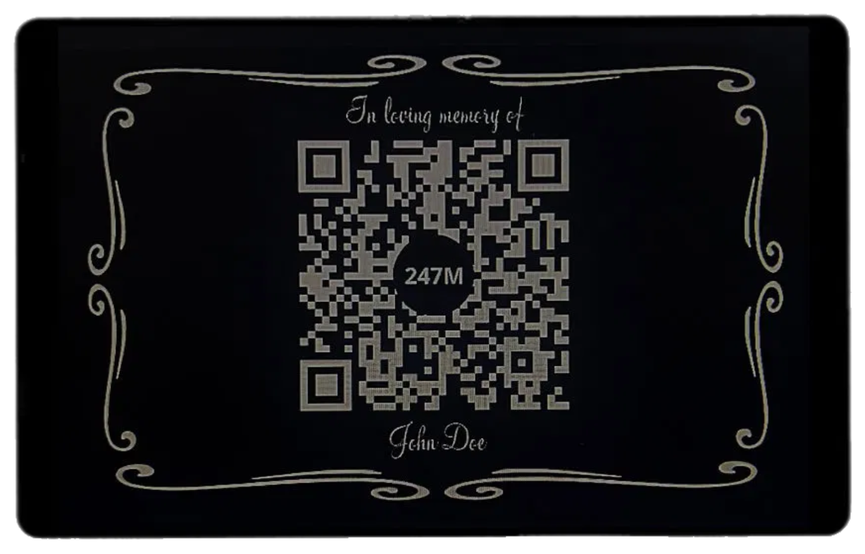 Metal Plaque Card Only