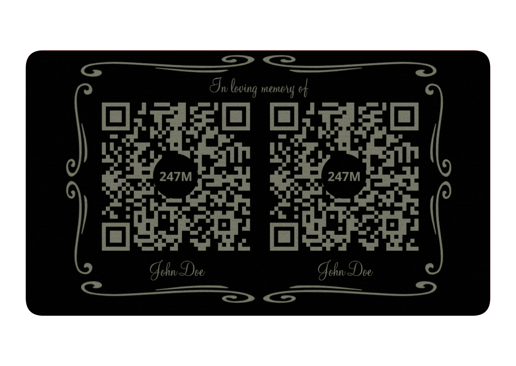 Metal Plaque Card with Soul Page (Double)