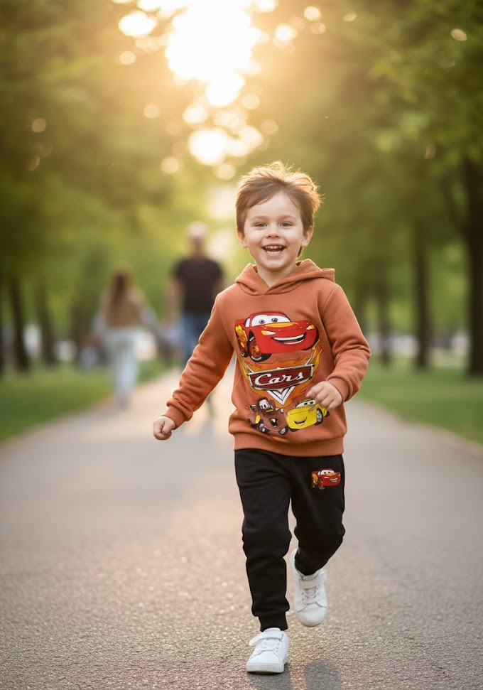 Disney Cars Lightning McQueen Kids Sweatshirt pcs Set