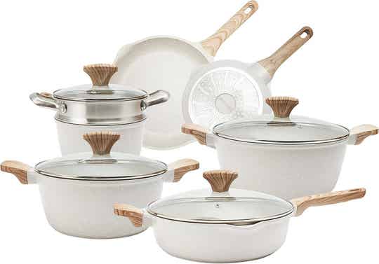 Country Kitchen Nonstick Induction Cookware Sets - 11 Piece