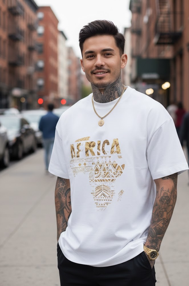 Men’s African Casual Short Sleeve T-Shir