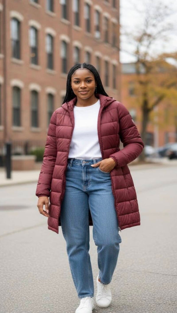 ANOTHER CHOICE Women’s Hooded Puffer Jacket  Warm, Lightweight & Packable Winter Coat