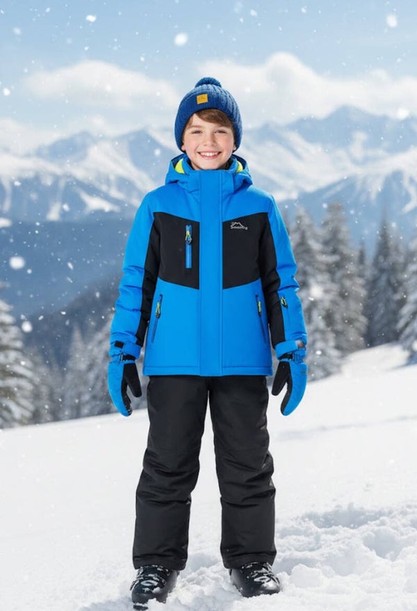 Boys' Windproof and Warm Casual Outdoor snowsuit
