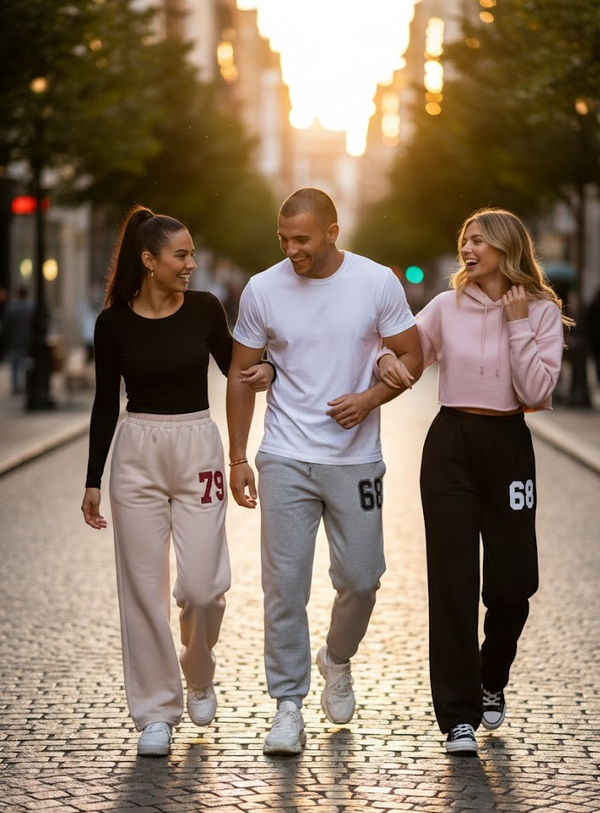 3PCS Girls’ Wide-Leg Pants