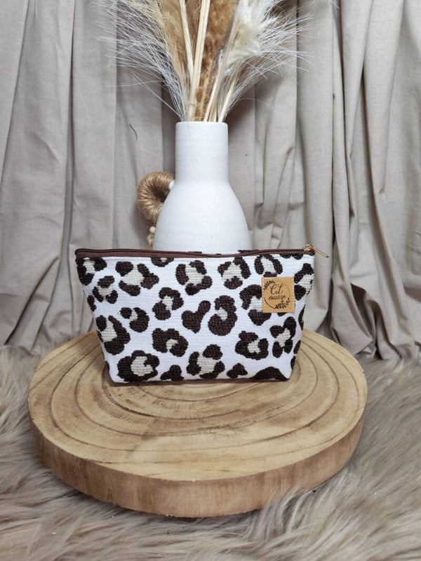 Pochette de sac tissu léopard