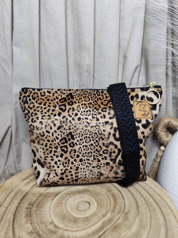 Petit sac bandoulière léopard