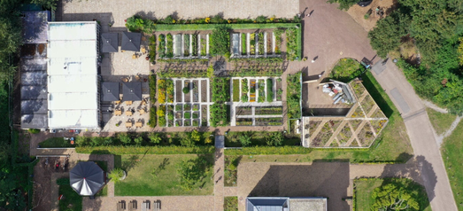 Luchtfoto villa van recht erboven