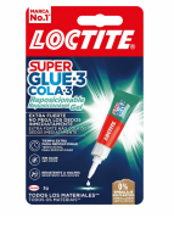 LOCTITE SUPERGLUE-3 GEL REPOSICIONABLE 3 GR 2943113