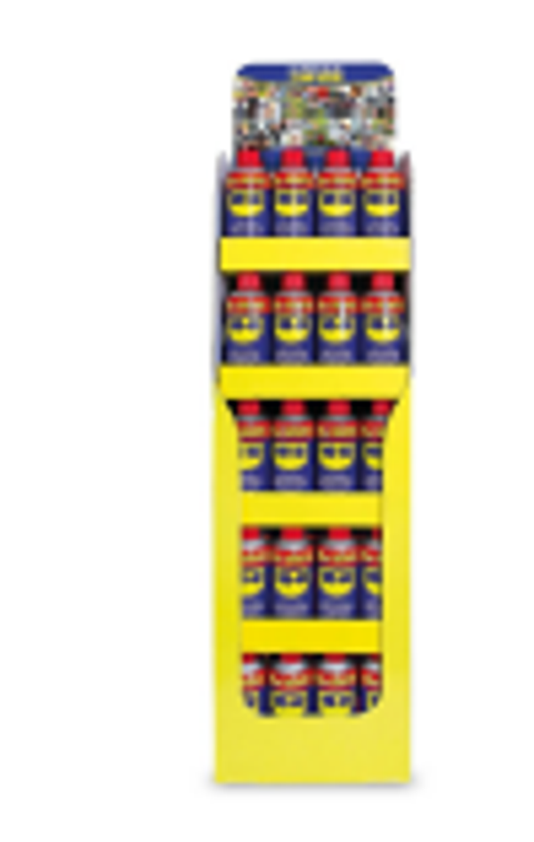 MINI BOX CON 60UD WD40 ACEITE LUBRICANTE 380+20ML (INCLUYE EXPOSITOR)