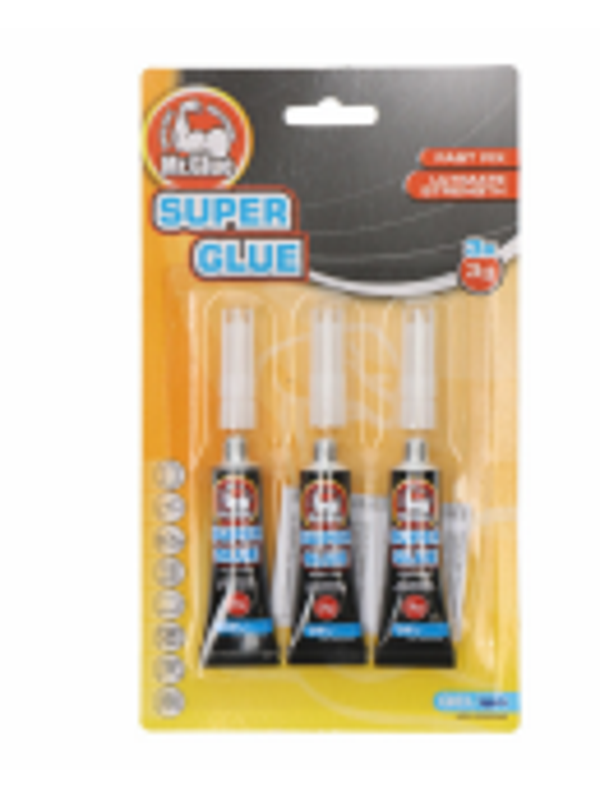 S.OF PEGAMENTO CIANOCRILATO GEL , 3x3g, 069780 MR.GLUE