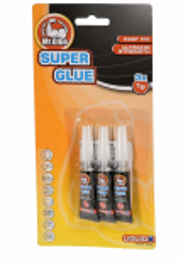 PEGAMENTO CIANOCRILATO, 3x1g, 113100120, MR.GLUE