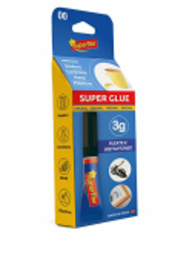 ADHESIVO CIANOCRILATO INSTANTANEO,BLISTER 3g 2400 SUPERTITE