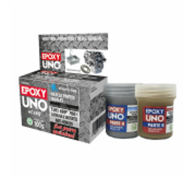 ADHESIVO EPOXY GENERAL ACERO 100gr UNOA98 FUSION EPOXY BLACK LABEL