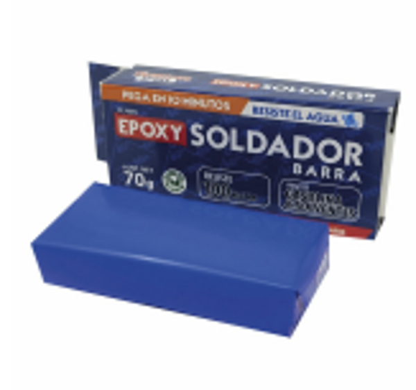 EPOXY SOLDADOR PLASTILINA BARRA SEPARADA 10 MIN 70gr PL70E10 FUSION EPOXY BLACK LABEL