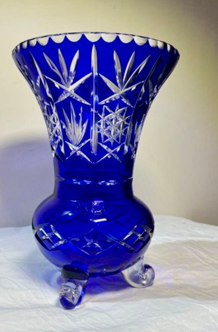 Kristallen vaas uniek