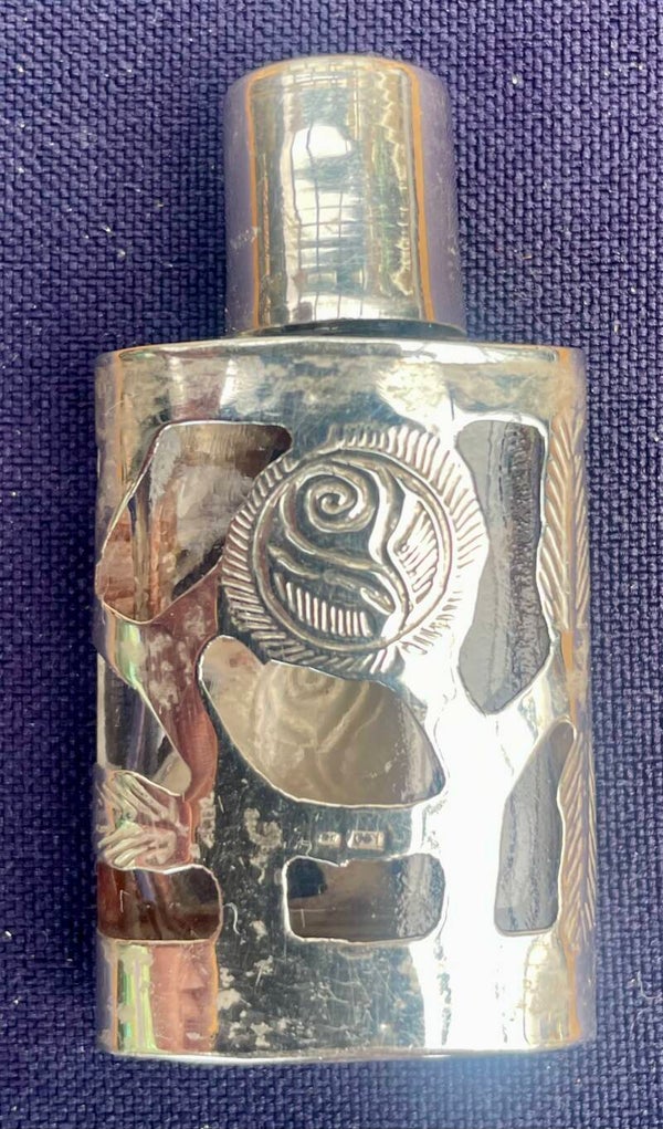 Odeur flesje in glas en Sterling zilver