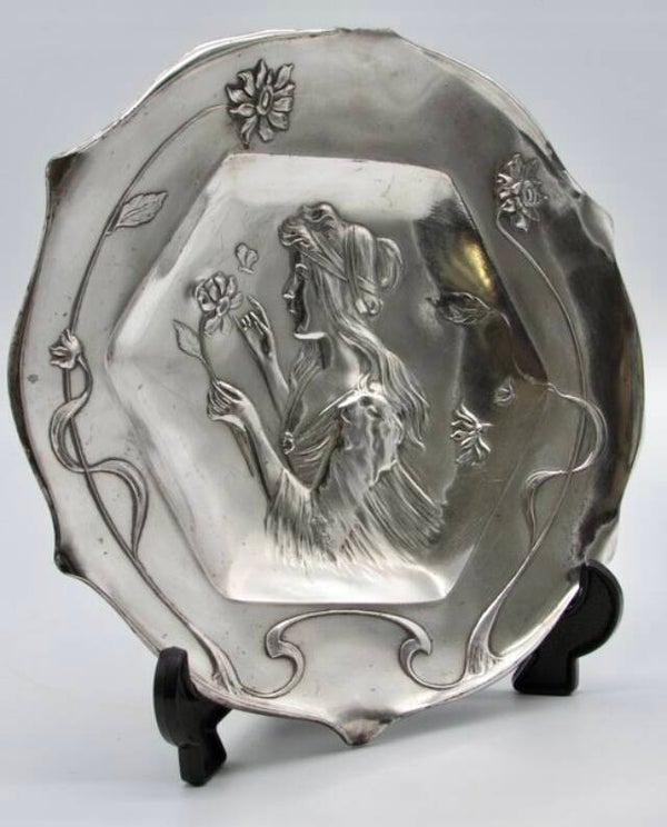 Zilvertinnen schaal 1920